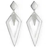 Toolally Women's Arrowhead Earrings - Silver In Metallic