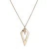Toolally Women's Arrowhead Pendant Necklace - Gold In Gold