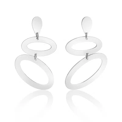 Toolally Women's Ellipses - Sterling Silver In White