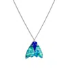 Toolally Women's Gossamer Pendant Necklace - Blue & Green Lava