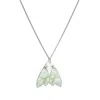 Toolally Women's Gossamer Pendant Necklace - Opal Green & Iridescent In Metallic