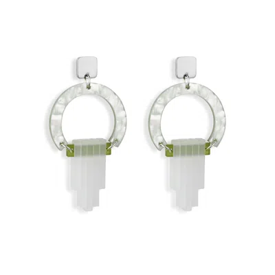 Toolally Women's Green / White Art Deco Chandeliers - Regent Green
