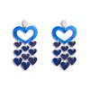 Toolally Women's Heart Chandeliers - Blue In Blue