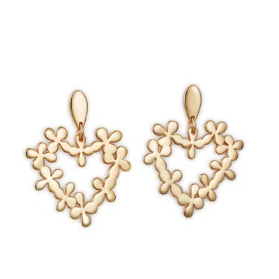 Toolally Women's Hearts In Flowers- Gold