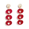 Toolally Women's Hepworth Drop Earrings - Berry Red Pearl