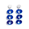 Toolally Women's Hepworth Drop Earrings - Blue Mirror