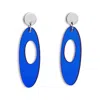 Toolally Women's Hepworth Earrings - Blue Mirror