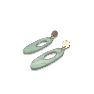 Toolally Women's Hepworth Earrings - Light Green