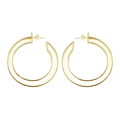 Toolally Women's Large Double Hoops - Gold