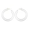 Toolally Women's Large Double Hoops - Silver In Metallic