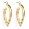 Toolally Women's Loop Earrings - Gold In Gold