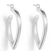 Toolally Women's Loop Earrings - Silver In Metallic