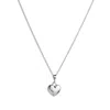 Toolally Women's Mini Art Deco Heart Pendant - Sterling Silver