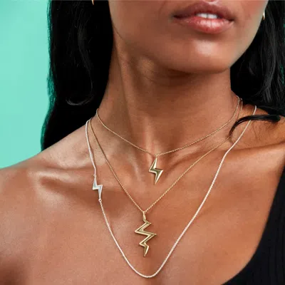 Toolally Women's Mini Bubble Bolt Long Pendant - Gold Vermeil In Multi