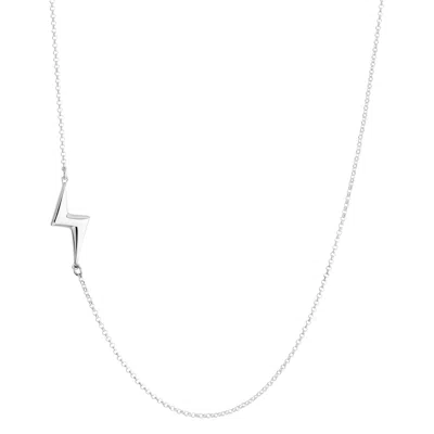 Toolally Women's Mini Bubble Bolt Long Pendant - Sterling Silver