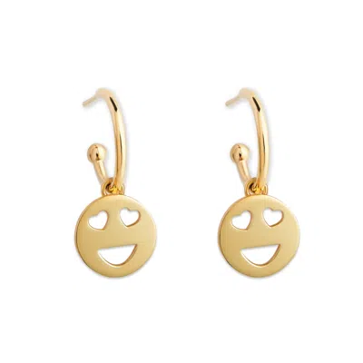 Toolally Women's Mood Hoops Gold Vermeil - Love