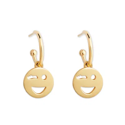 Toolally Women's Mood Hoops Gold Vermeil - Wink
