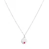 Toolally Women's Mood Pendant Necklace Cheeky - Silver In Silver