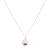Toolally Women's Mood Pendant Necklace Flirty - Silver In Metallic