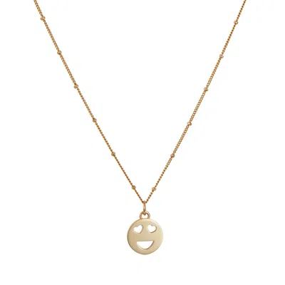 Toolally Women's Mood Pendant Necklace Love - Gold