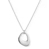 Toolally Women's Pebble Drop Pendant Necklace - Sterling Silver In Metallic