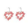 Toolally Women's Silver / Pink Mini Hearts In Flowers - Pink Pearl & Silver In Pink