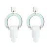 Toolally Women's Silver / White Art Deco Chandeliers - Iridescent And White Frost In Metallic