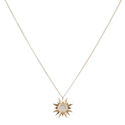 TOOLALLY WOMEN'S SUNBURST PENDANT - WHITE MOTHER OF PEARL