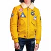 Top Gun Force Cw45 Bomber Jacket In Yellow In Yellow