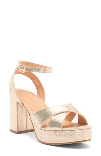 Top Guy Shoes Beverly Platform Sandal In Champ
