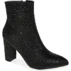 Top Guy Shoes Brazil Pointy Toe Boot In Black Glitter