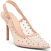 Top Guy Shoes Calista Crystal Embellished Slingback Pump