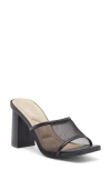 Top Guy Shoes Chicago Mesh Sandal In Black Pu