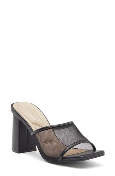 Top Guy Shoes Chicago Mesh Sandal In Black Pu