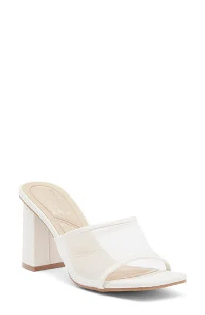 Top Guy Shoes Chicago Mesh Sandal In Ivory Pu