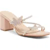Top Guy Shoes Prairie Butterfly Slide Sandal In Beige