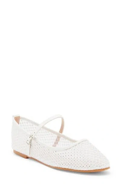 Top Guy Shoes Rosario Rhinestone Mesh Mary Jane Flat