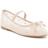 Top Guy Shoes Rosario Rhinestone Mesh Mary Jane Flat