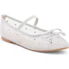 Top Guy Shoes Rosario Rhinestone Mesh Mary Jane Flat