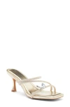 Top Guy Shoes Vero Crystal Butterfly Sandal In Gold Met