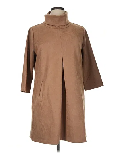 Pre-owned Top It Off Coat In Brown