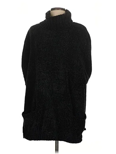 Pre-owned Top It Off Turtleneck Sweater Black Turtleneck Tops
