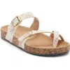 Top Moda Amara Toe Loop Sandal In Multi