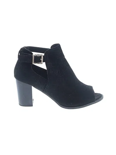 Pre-owned Top Moda Ankle Boots Black Shoes