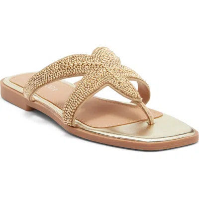 Top Moda Autumn Sandal In Gold