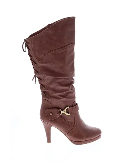 Pre-owned Top Moda Boots Brown Shoes