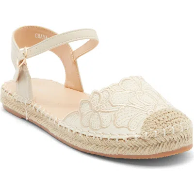 Top Moda Chaya Floral Embroidered Flat In Brown