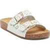 Top Moda Cory Slide Sandal In White
