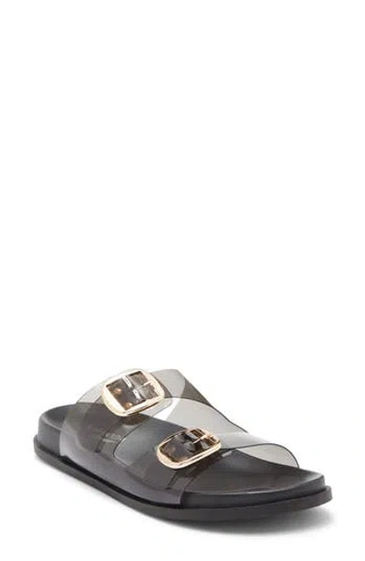 Top Moda Daniela Clear Double Strap Slide Sandal