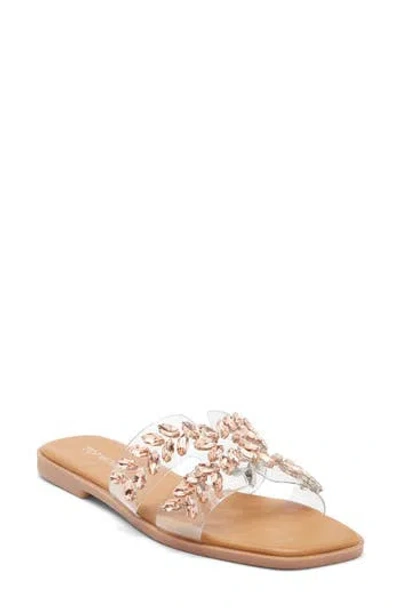 Top Moda Dubau Slide Sandal In Gold
